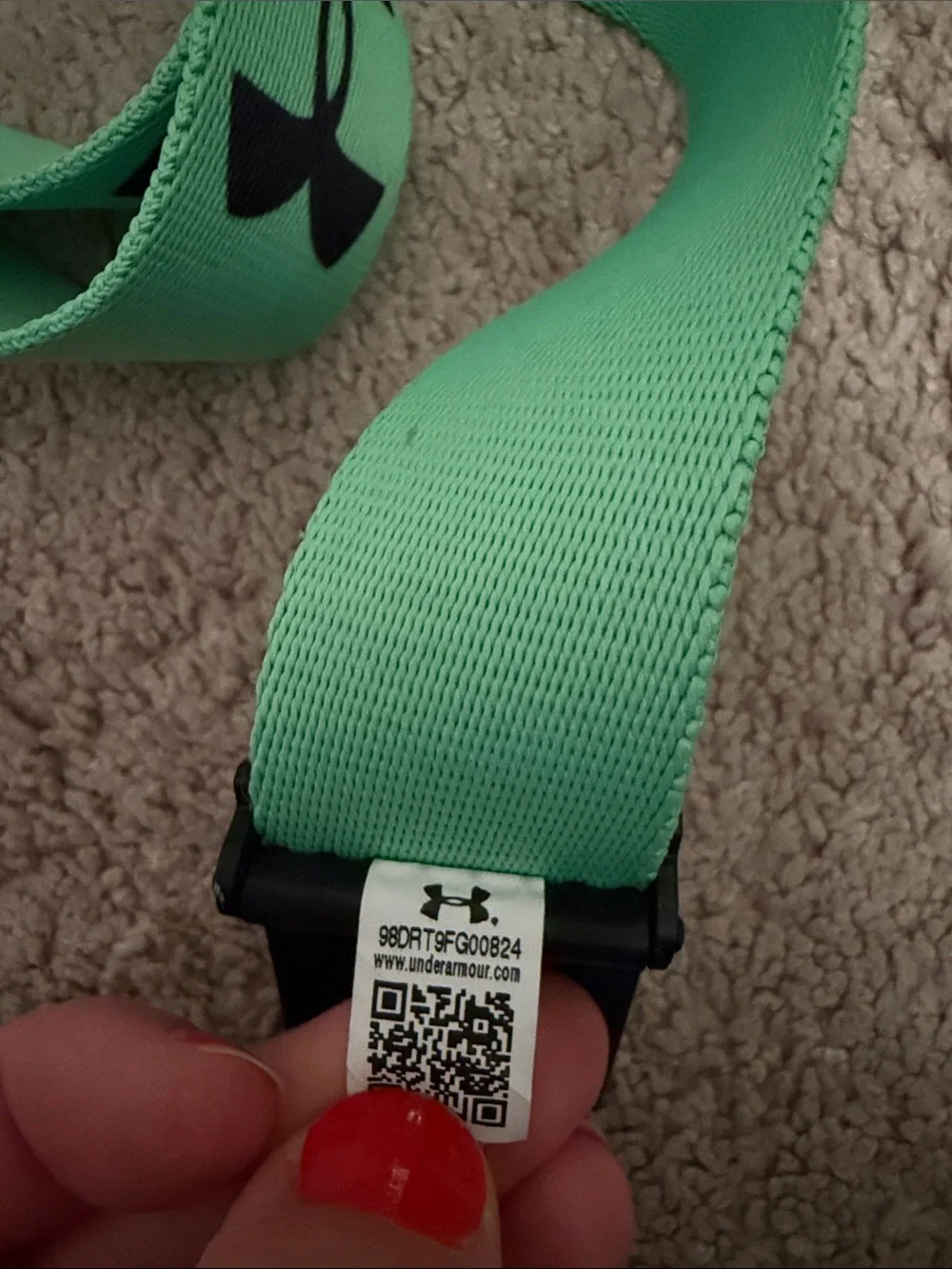 Under Armour Green Adjustable Webbing Belt